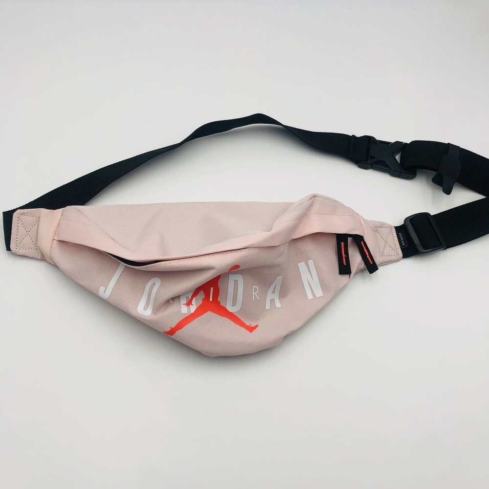 Jordan‎ Brand Pink Fanny Pack Belt Bag Jumpman Logo Adjustable Strap NWT